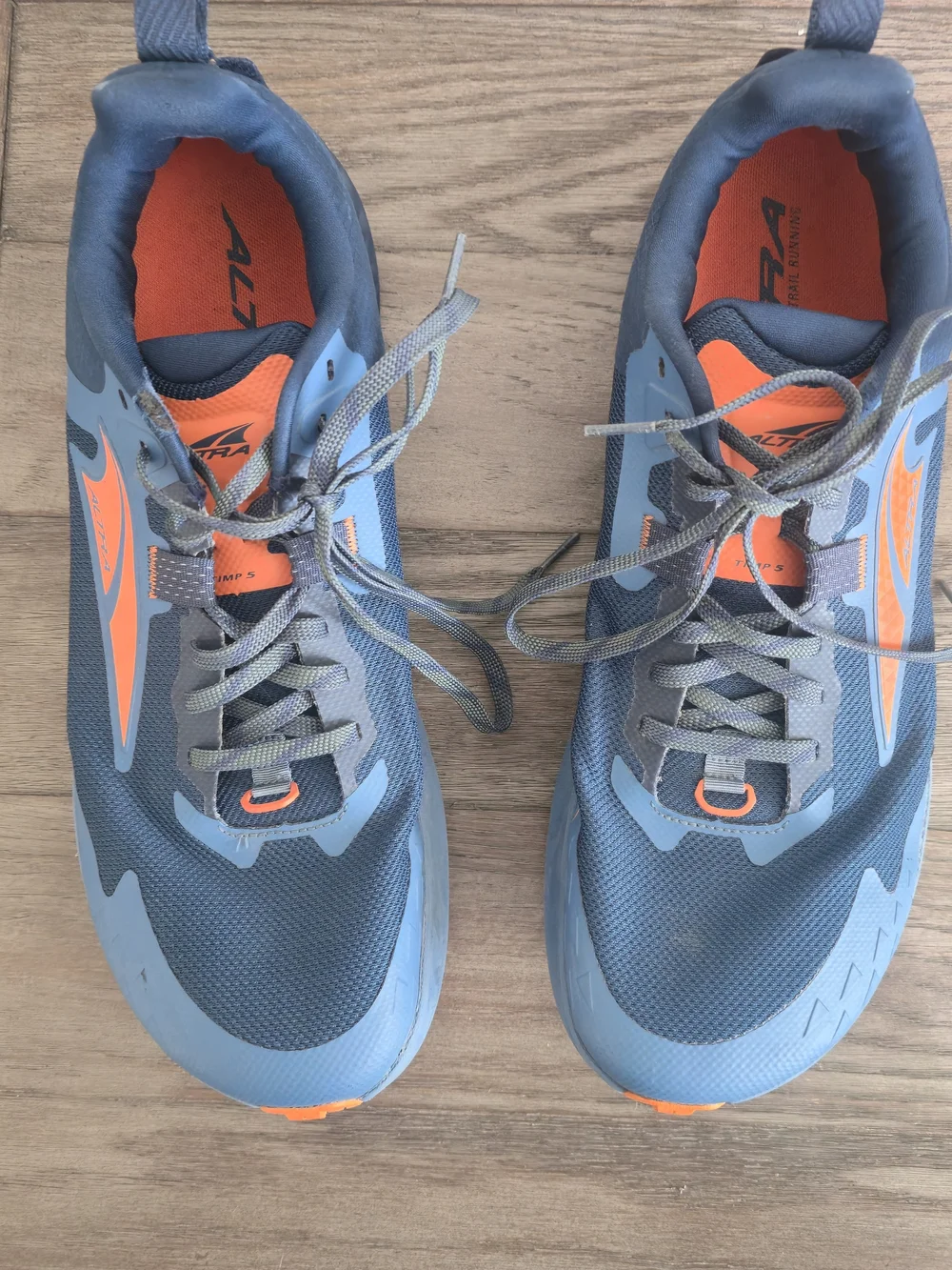 Men’s Altra Timp 5 Trail Running Shoes Size 14 Blue Orange Vibram Active Perform